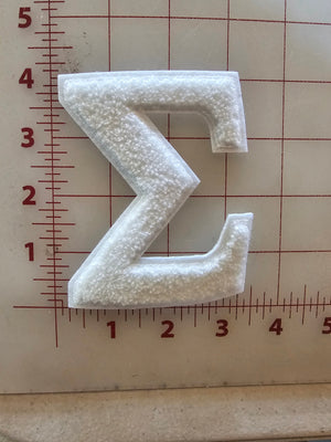 4" White Sigma Patch