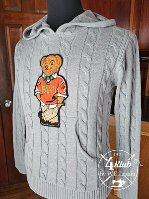 FAM Bear Hoodie (Gray)