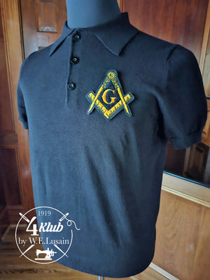 Masonic Black Polo